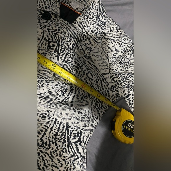 Tweeds double breasted Trench Belted Jacket Silk / Cotton blend sz Large - Picture 9 of 9